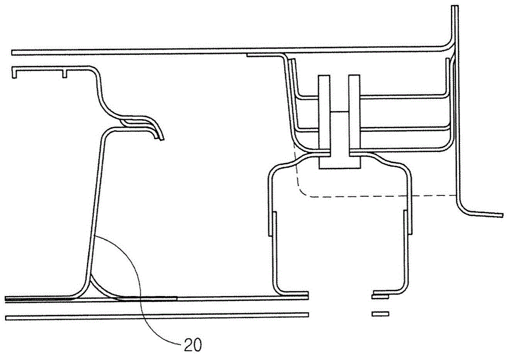Connecting system of side member for vehicle