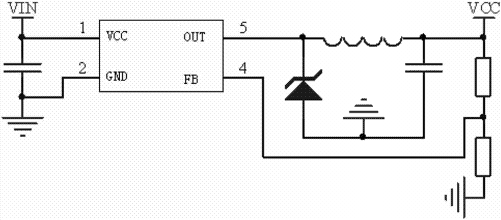 Wide-voltage or voltage-stabilization power supply circuit having self-feedback and self-protection functions