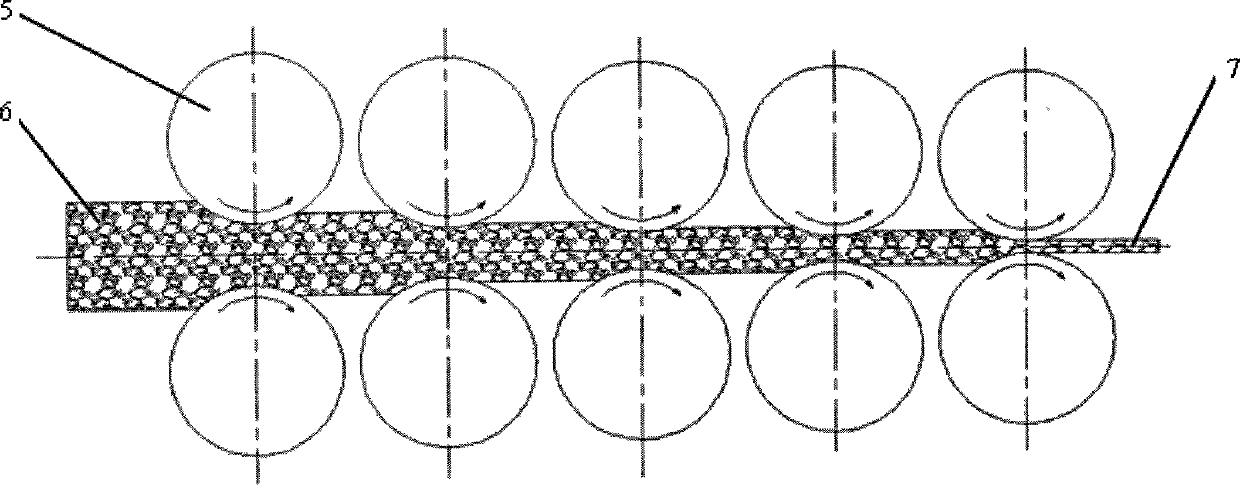 Method for preparing large diamond/copper composite plate through semi-solid continuous rolling