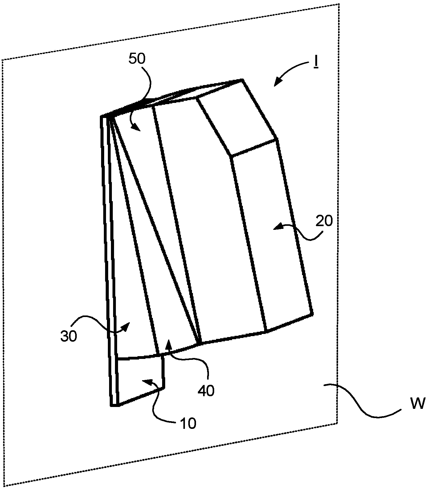 Fastening device for detector means