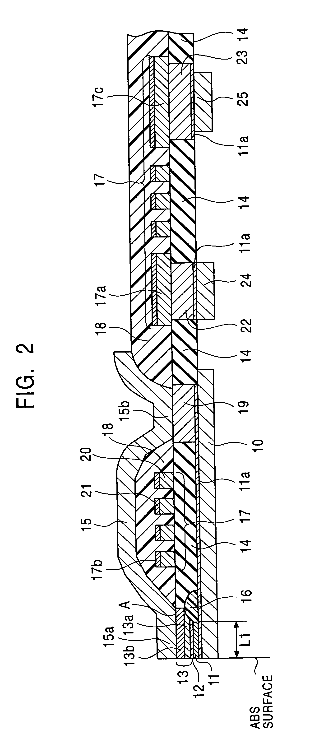Thin-film magnetic head having a high recording density and frequency
