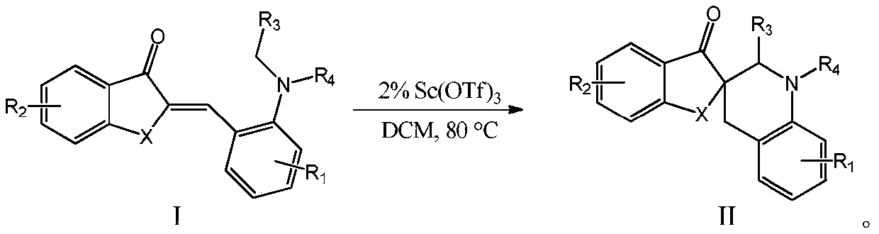 Method for carrying out trans-Micheal addition reaction by taking compound with aurone skeleton as receptor