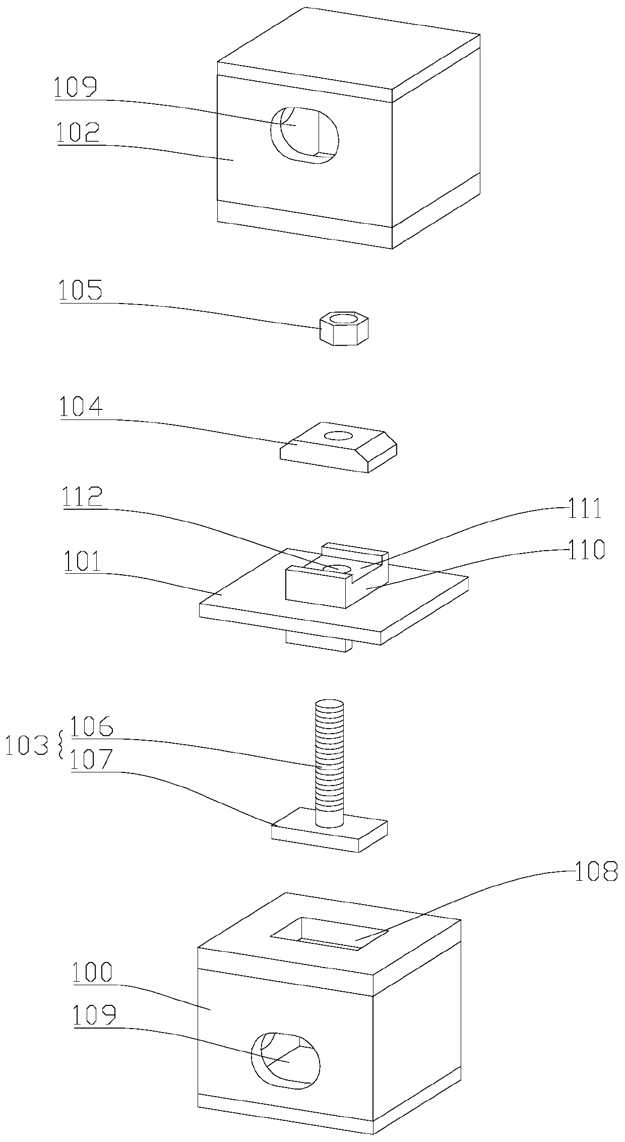 Connection node between steel structure box-type house modules and installation method