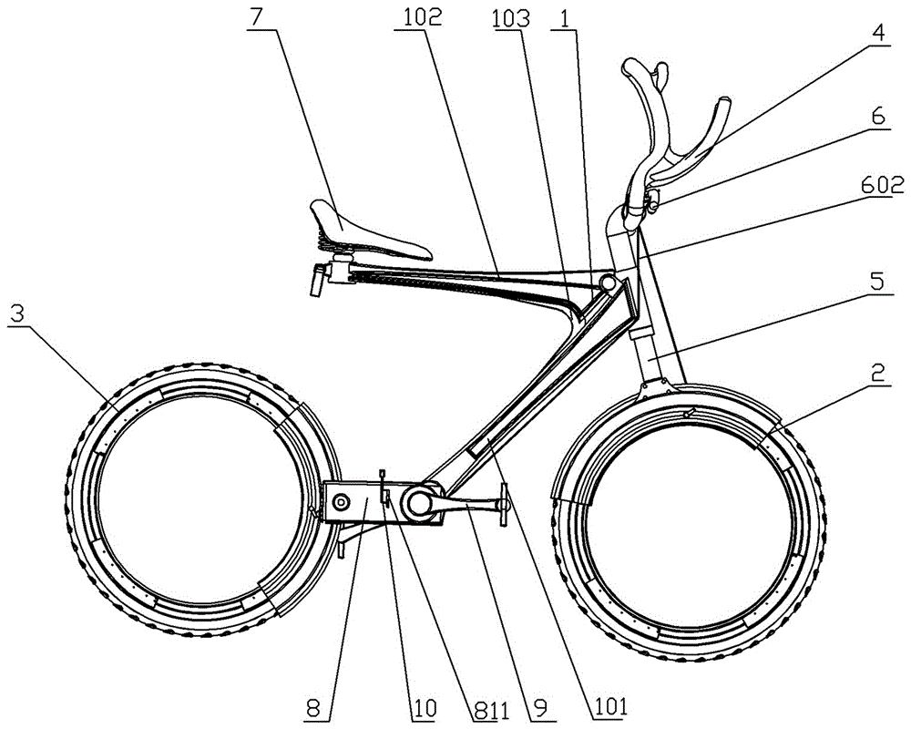 Spokeless and chainless gear drive bicycle