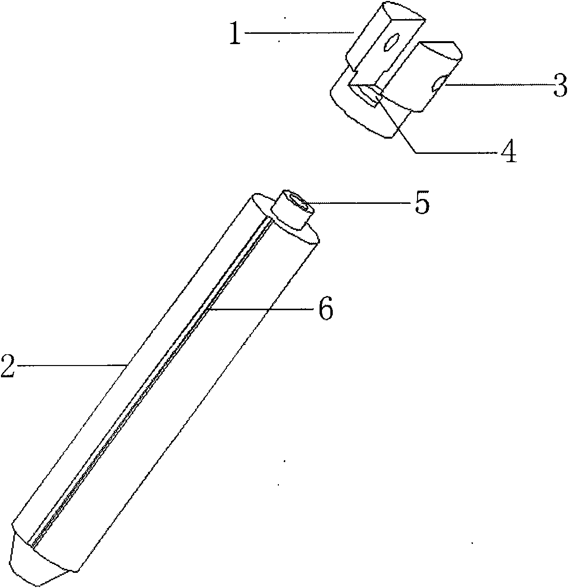 Push rod device for electromagnet