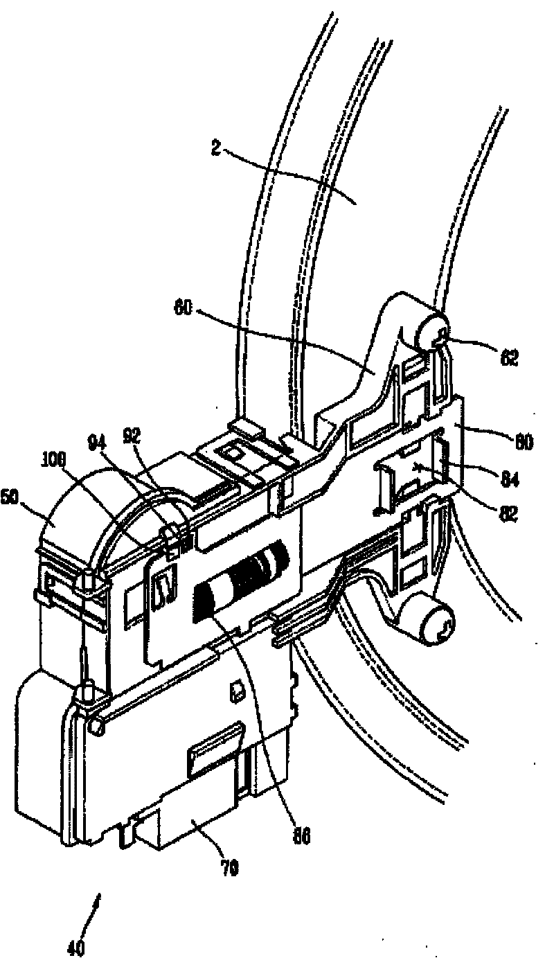 Door locking switch and clothing processing apparatus using same