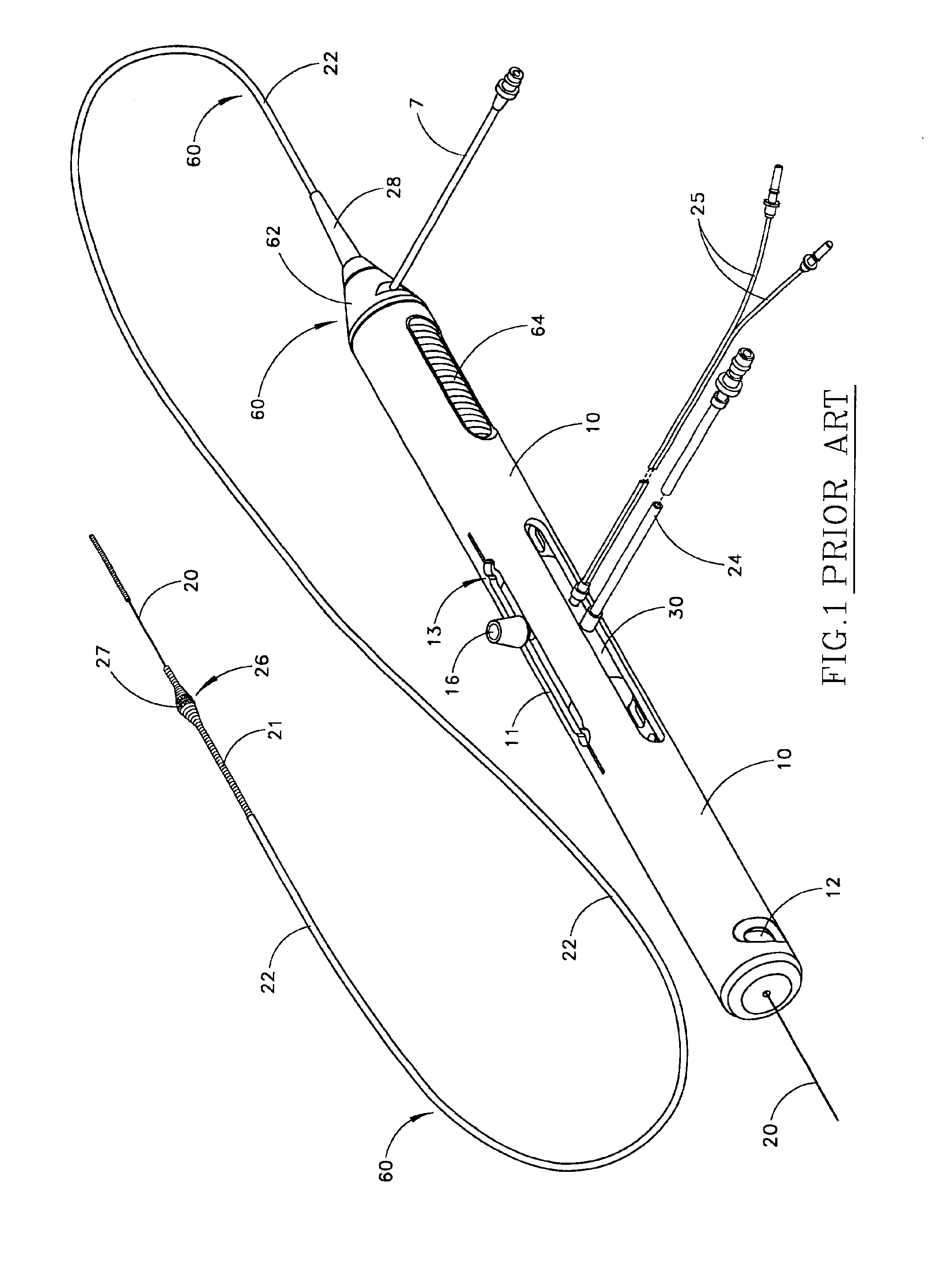 Self-indexing coupling for rotational angioplasty device