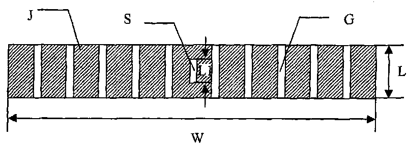 Single-feed source periodically arranged groove slot panel antenna