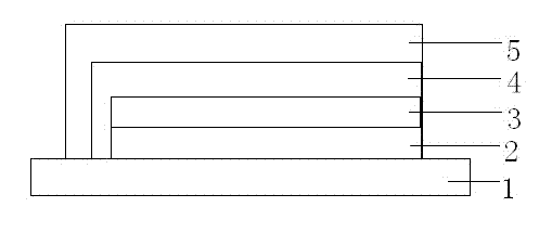 Electrochromic device with single substrate structure