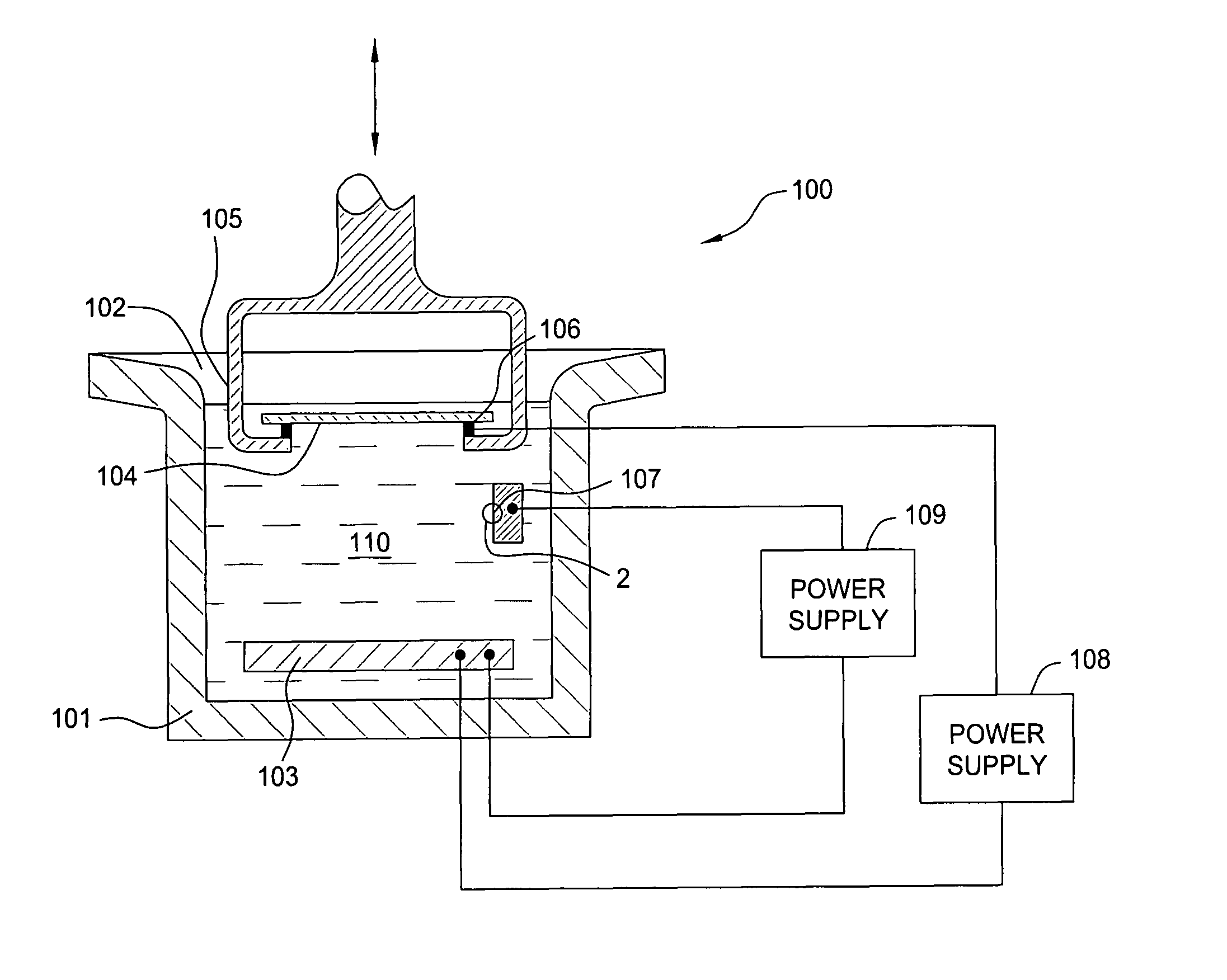 Electrolytic capacitor for electric field modulation