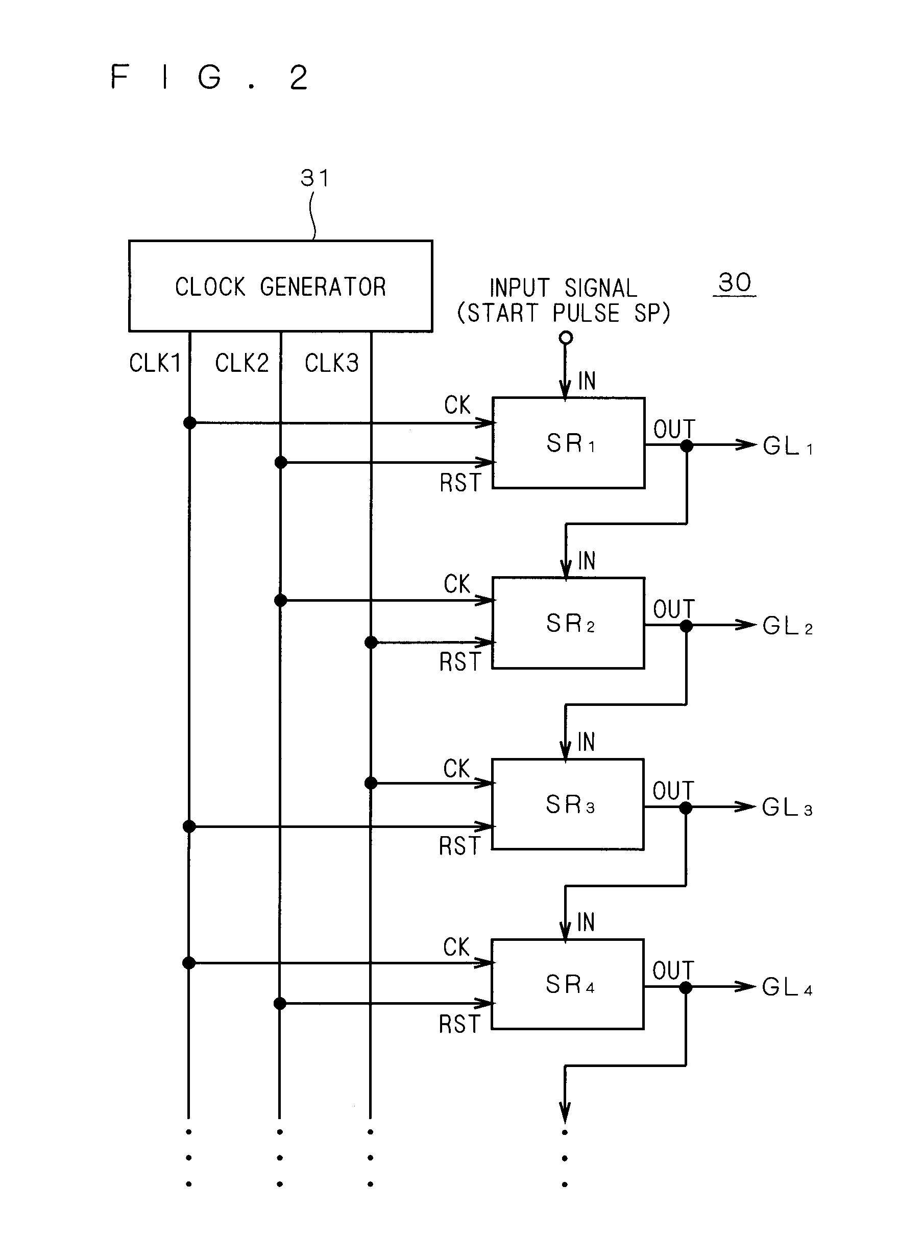Shift register and image display apparatus containing the same