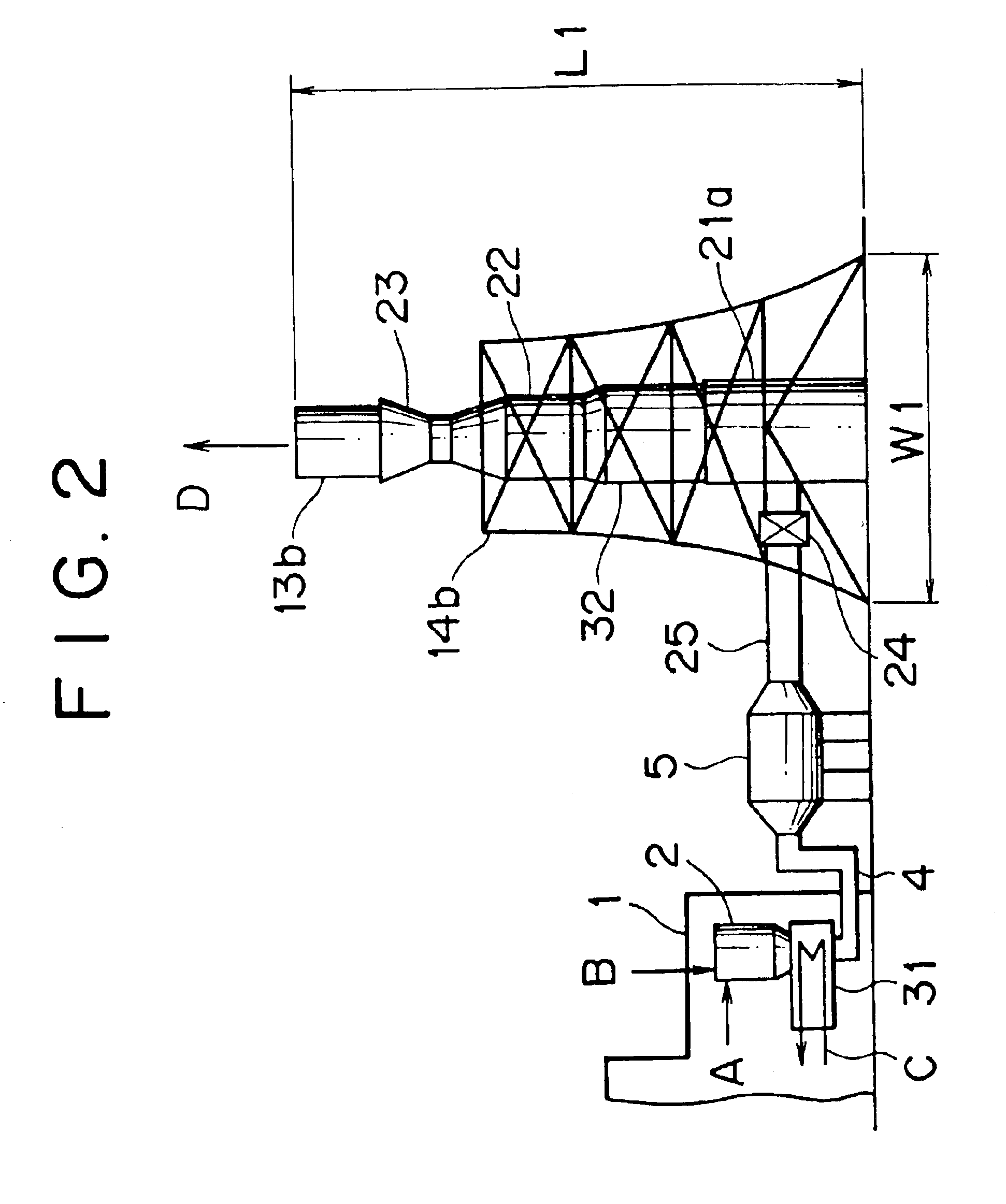 Flue gas treating system and process
