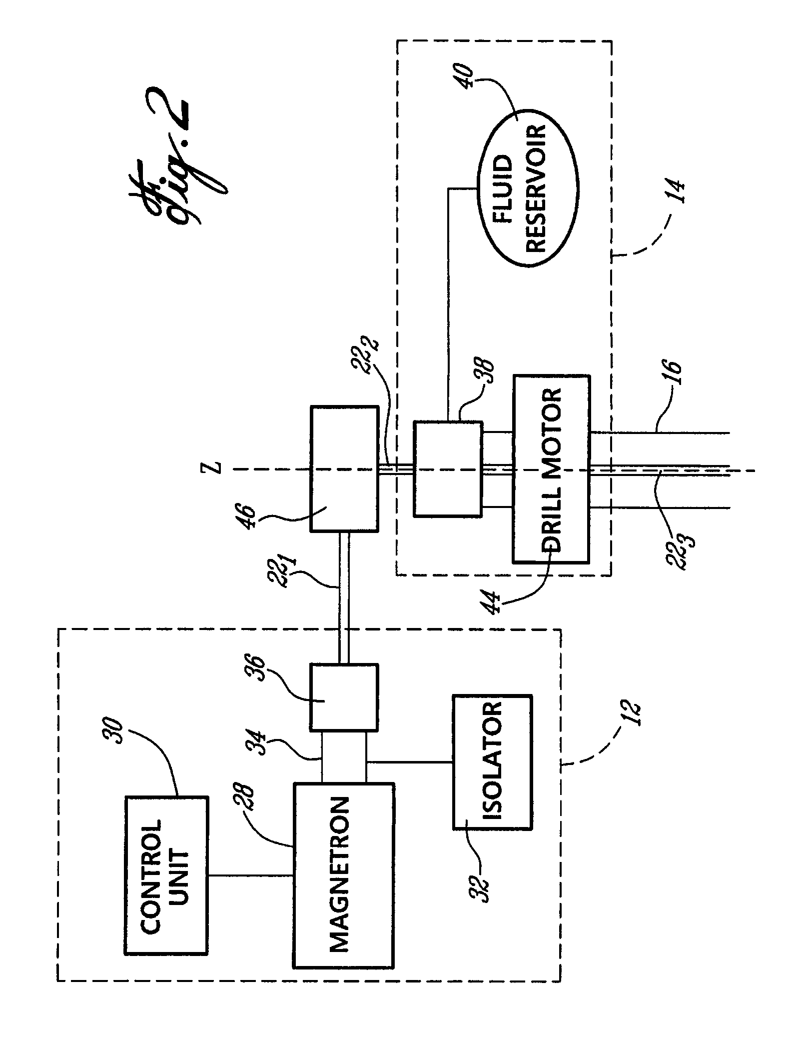 Electromagnetic energy assisted drilling system and method