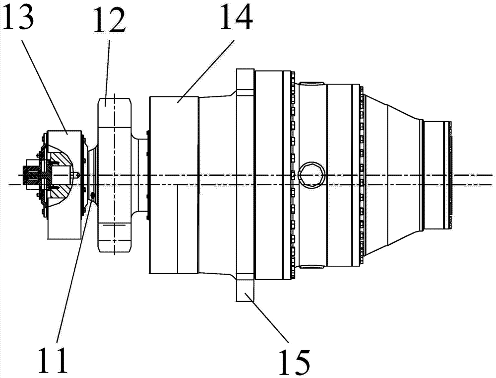 The reduction device of the rack and pinion lifting system and the rack and pinion lifting system