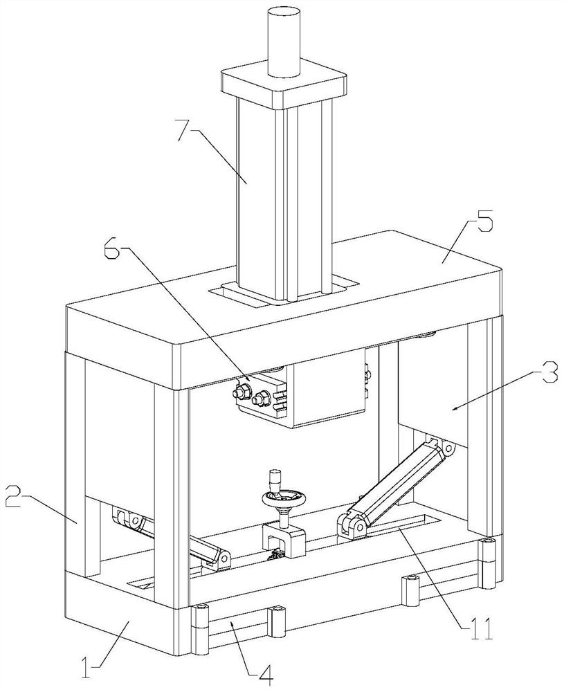 Hydraulic cylinder with adjustable supporting device