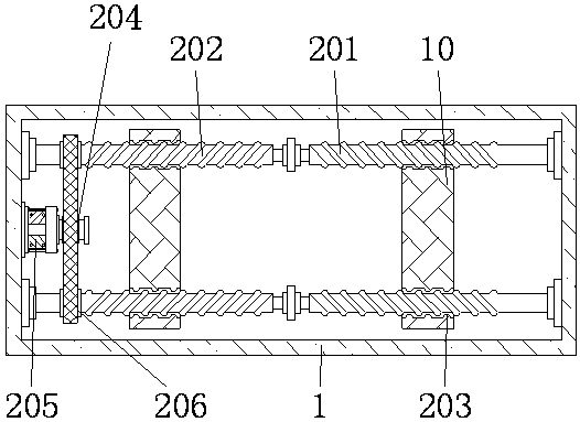 Stacking assembly for below closed or semi-closed confined space
