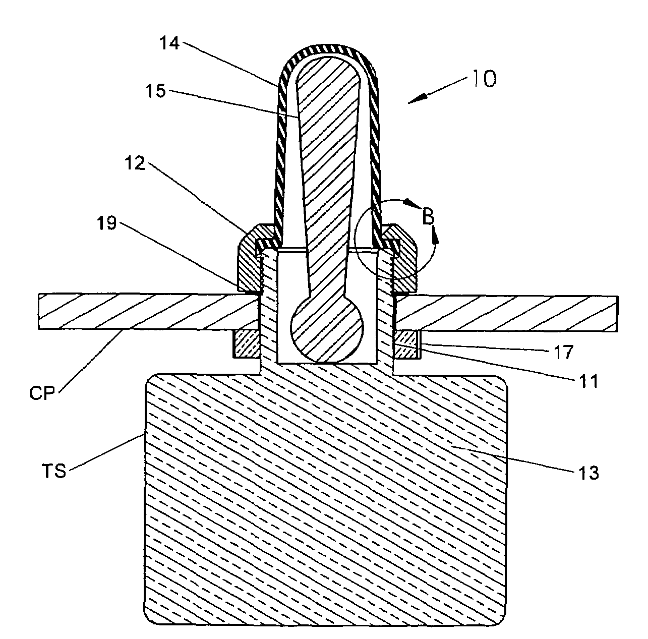 Electrical switch nut and boot seal