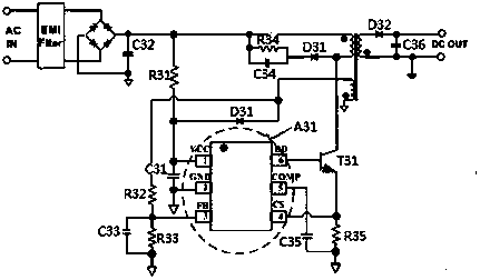 An Auxiliary Sampling Circuit of Primary Inductance Peak Current of Switching Power Supply