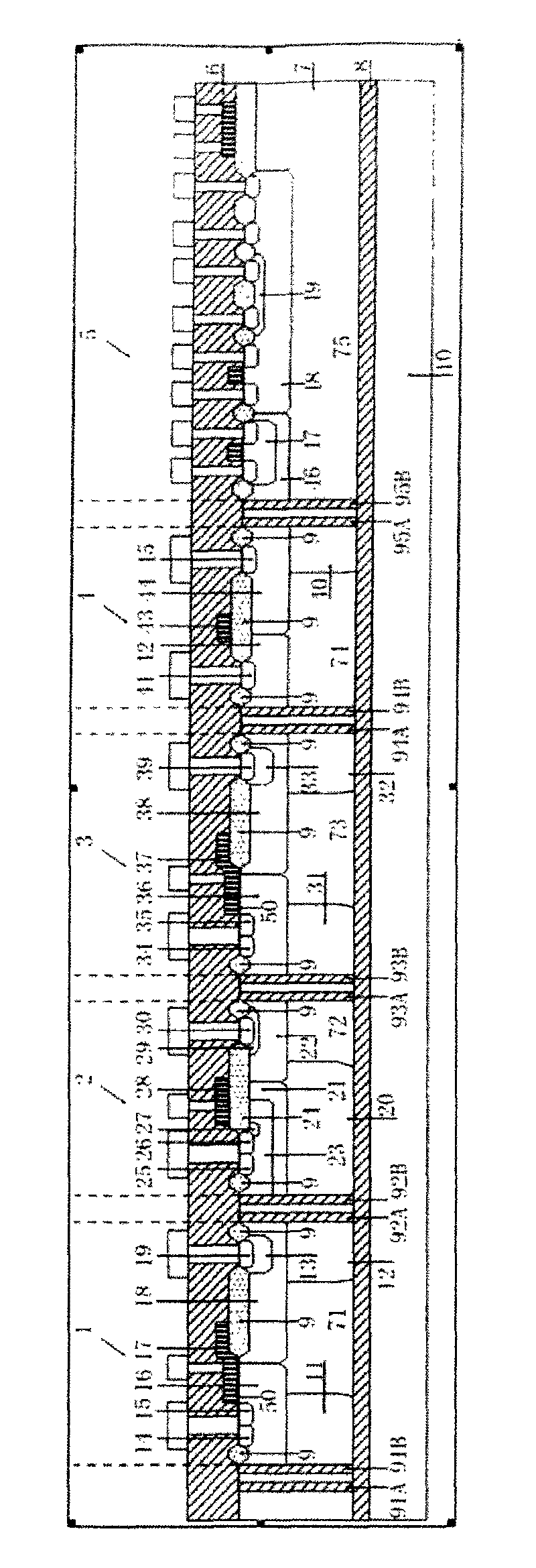 High-low voltage device for plasma display driving chip and preparation method