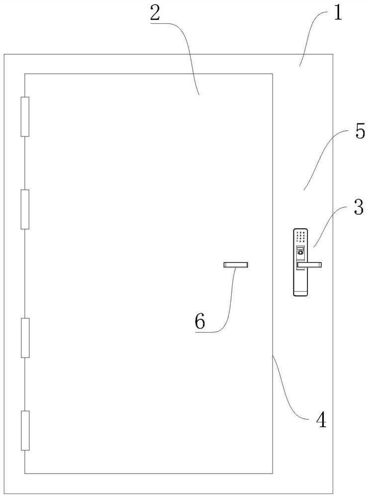 Door and lock with novel structure and mounting mode