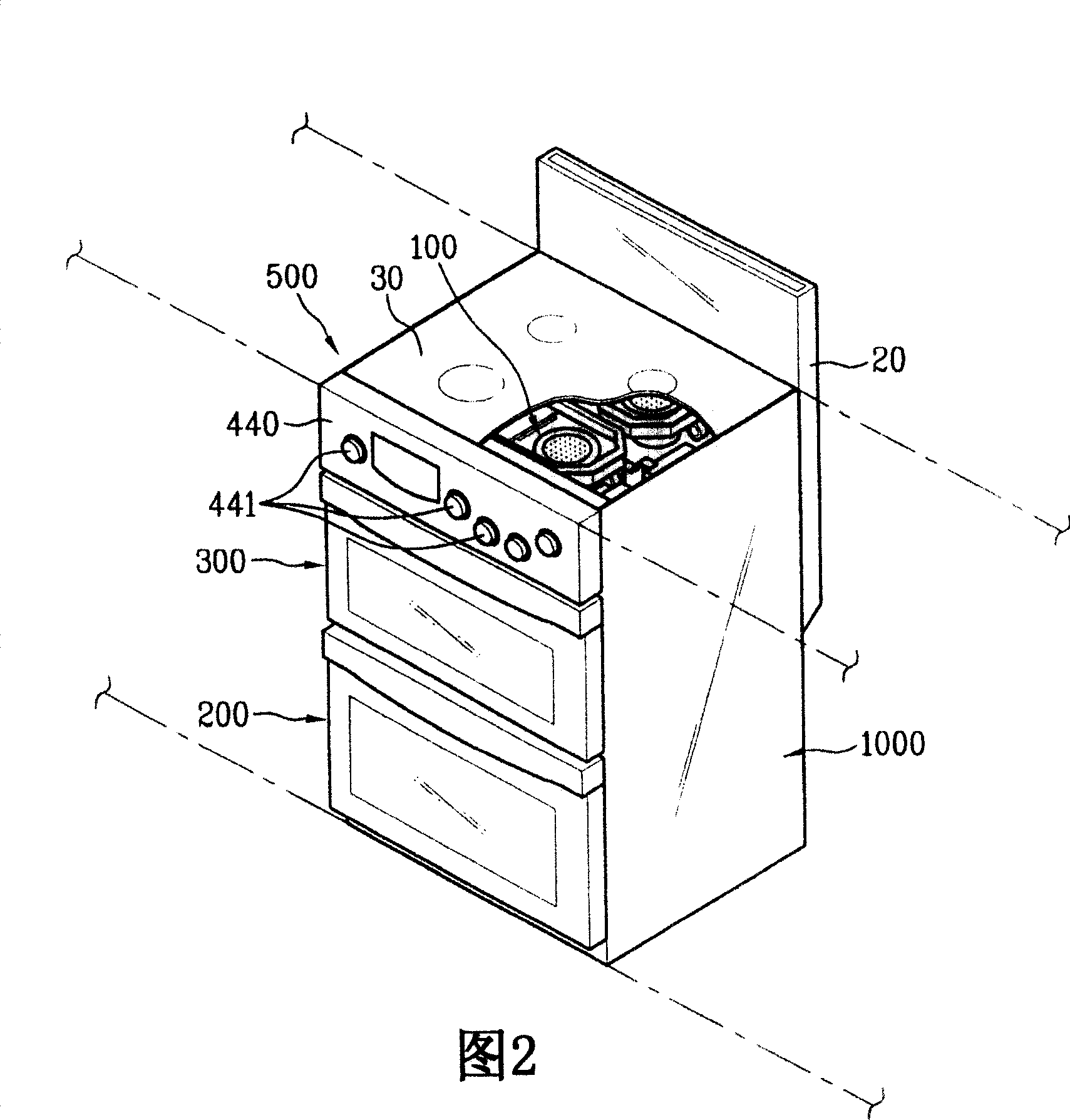 Gas radiation burner and controlling method thereof