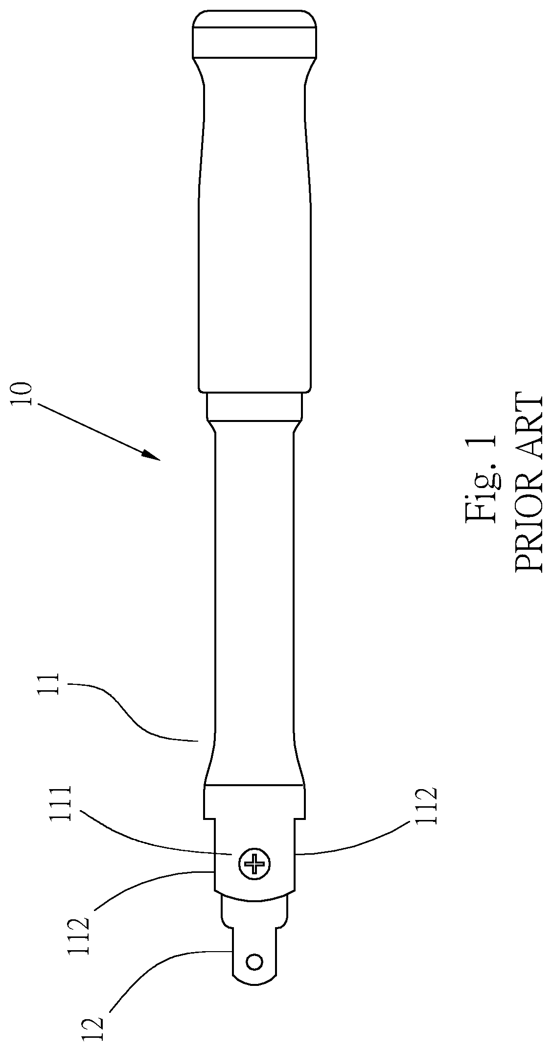 Ear structure of operating rod