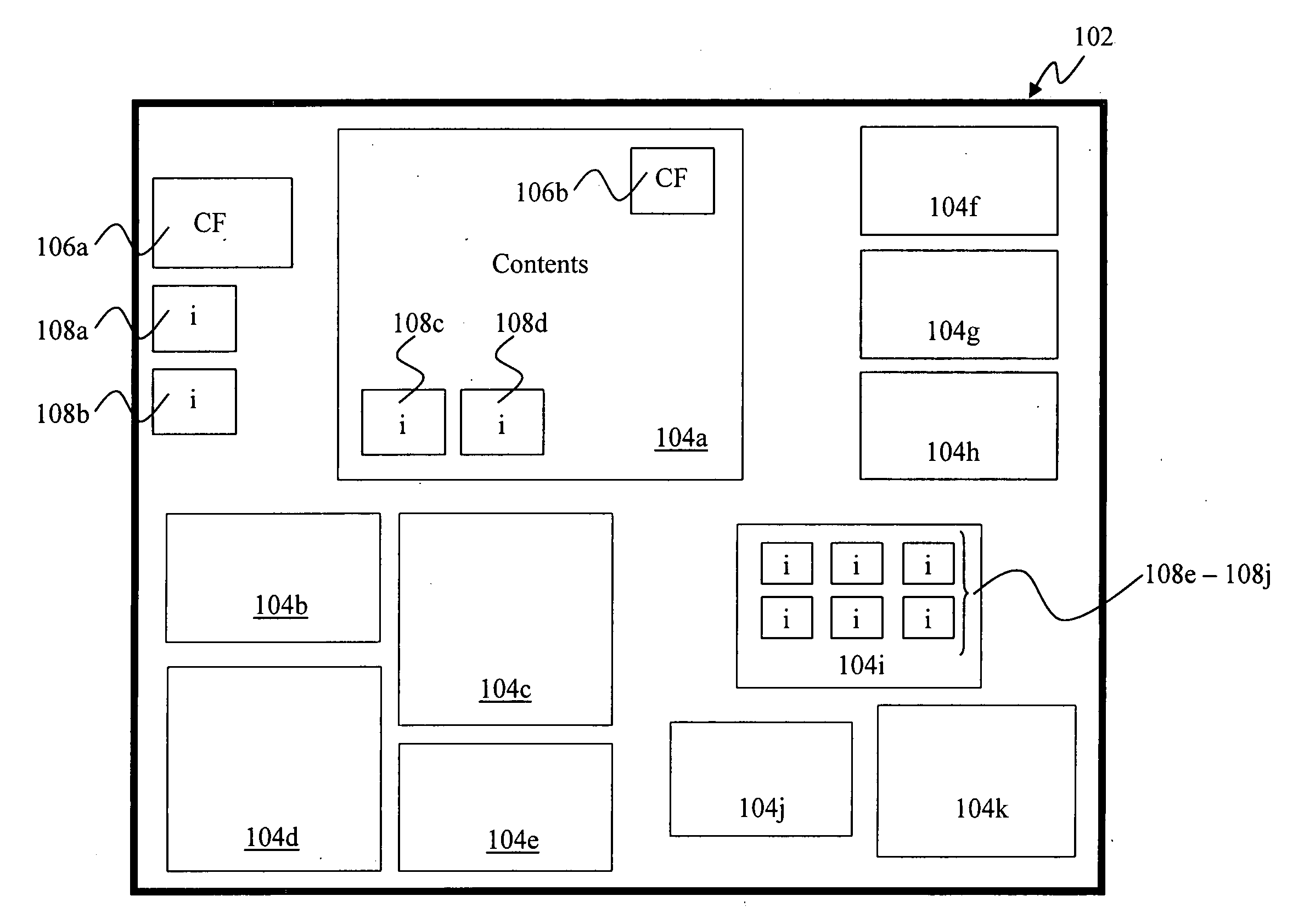 Display container cell modification in a cell based EUI