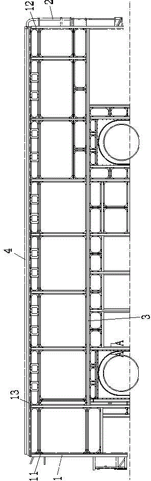 Aluminium alloy framework automobile body assembling structure and assembling method thereof