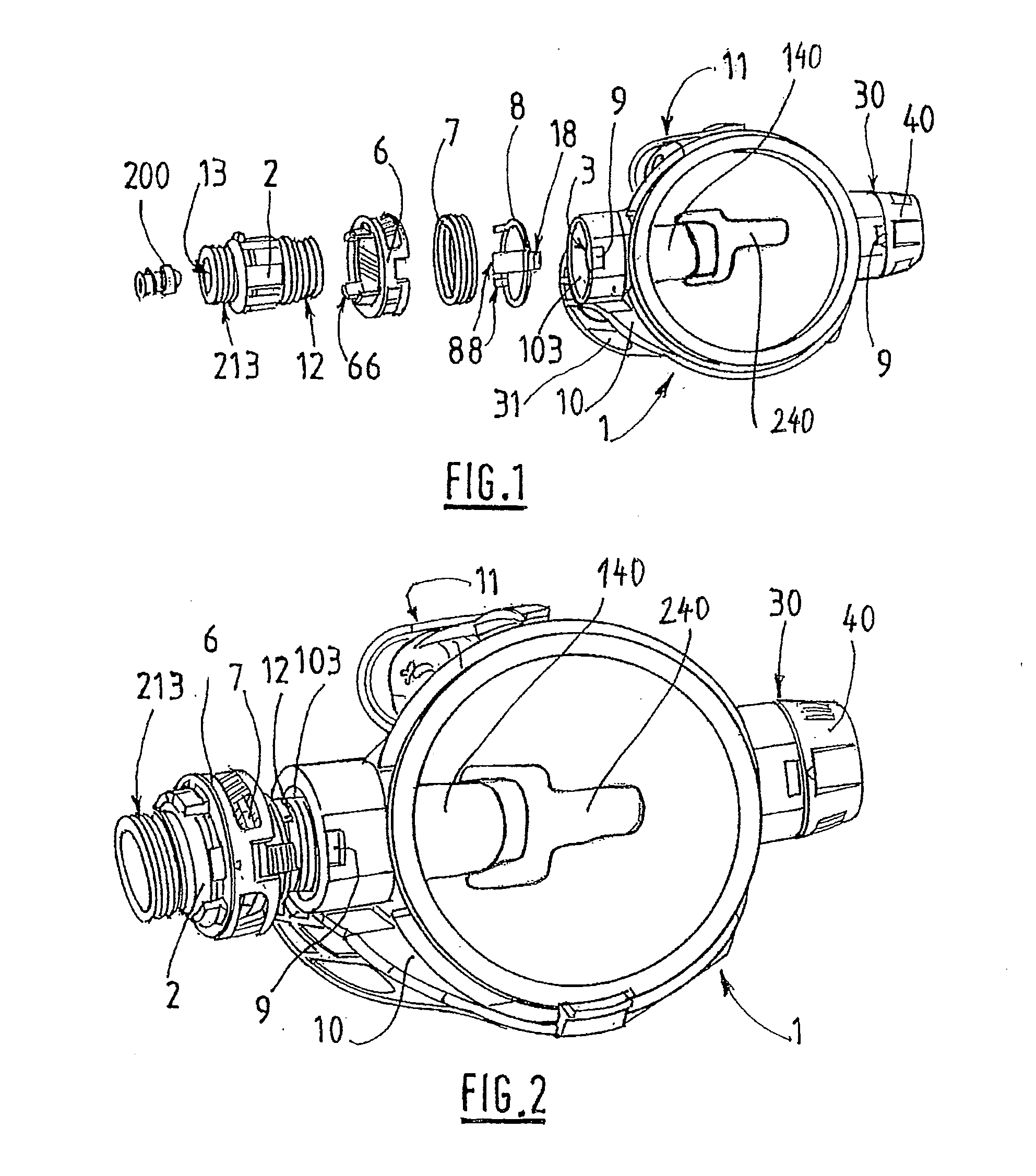 Demand Valve Device For Use By Diverse And Selectively Connectable Fluidic Connector