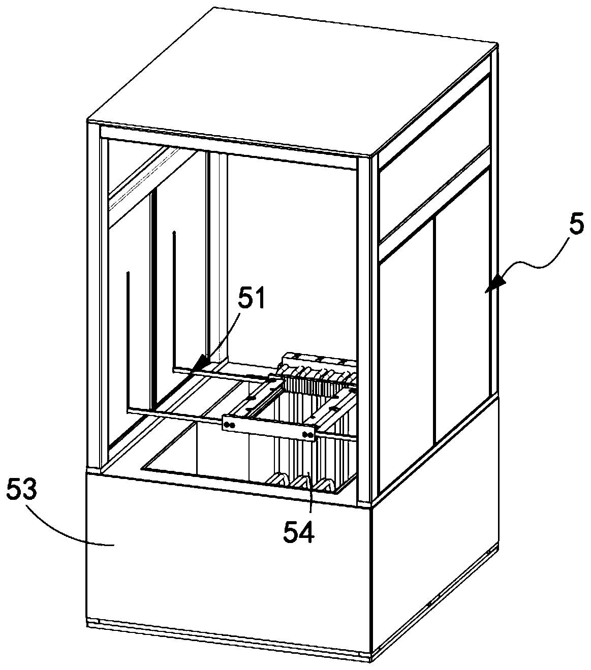 Storage battery plate group processing production line