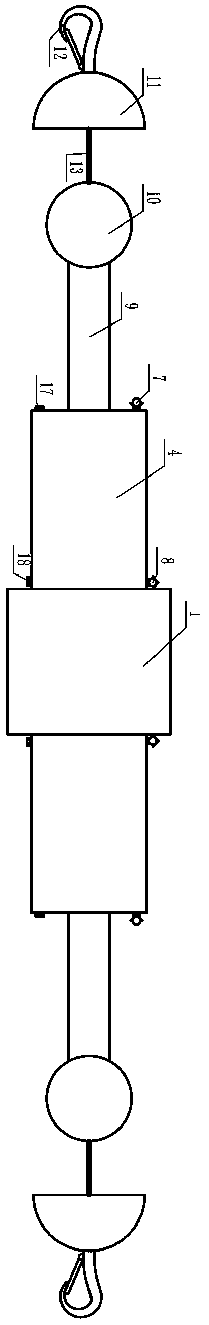 A trailer device with two-way buffer function