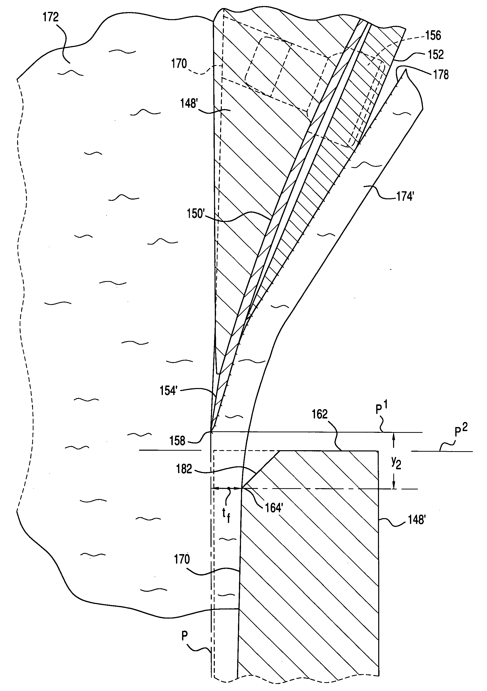 Knife arrangement for minimizing feathering during high speed cutting of food products
