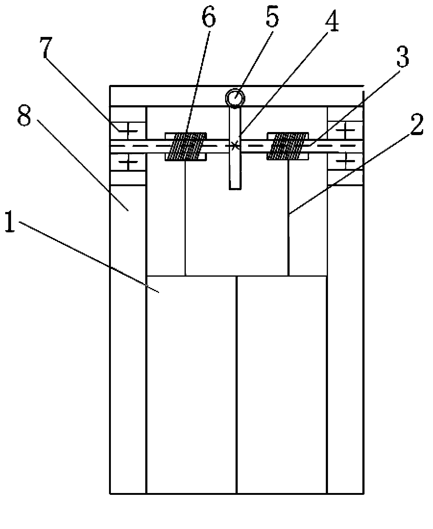 Power system of road overhead parking device