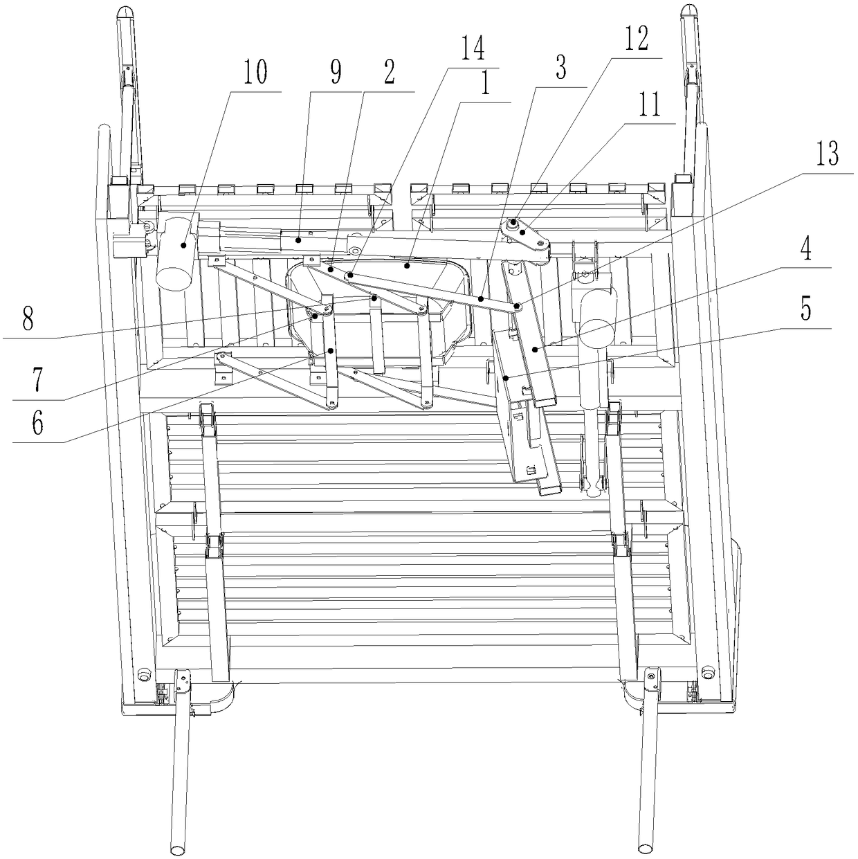 Potty driving device and potty bed with same