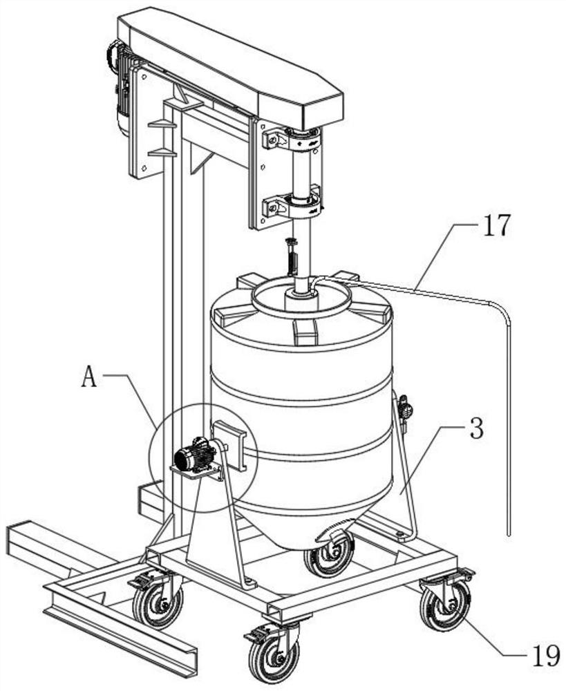 Circulating stirring type chemical reaction kettle