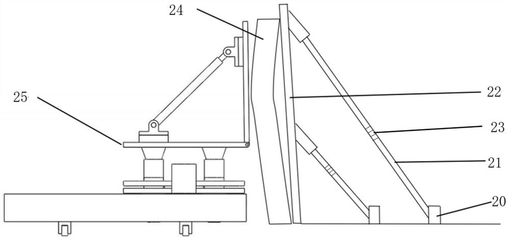A green brick wall straightening device and its construction method