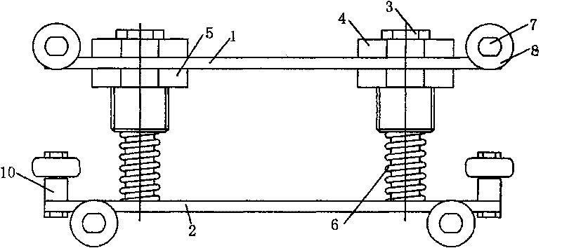 Lifting type manual travelling device