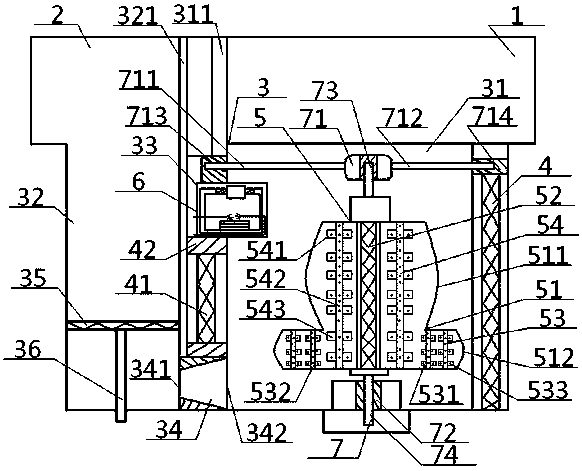 Domestic sewage treatment system