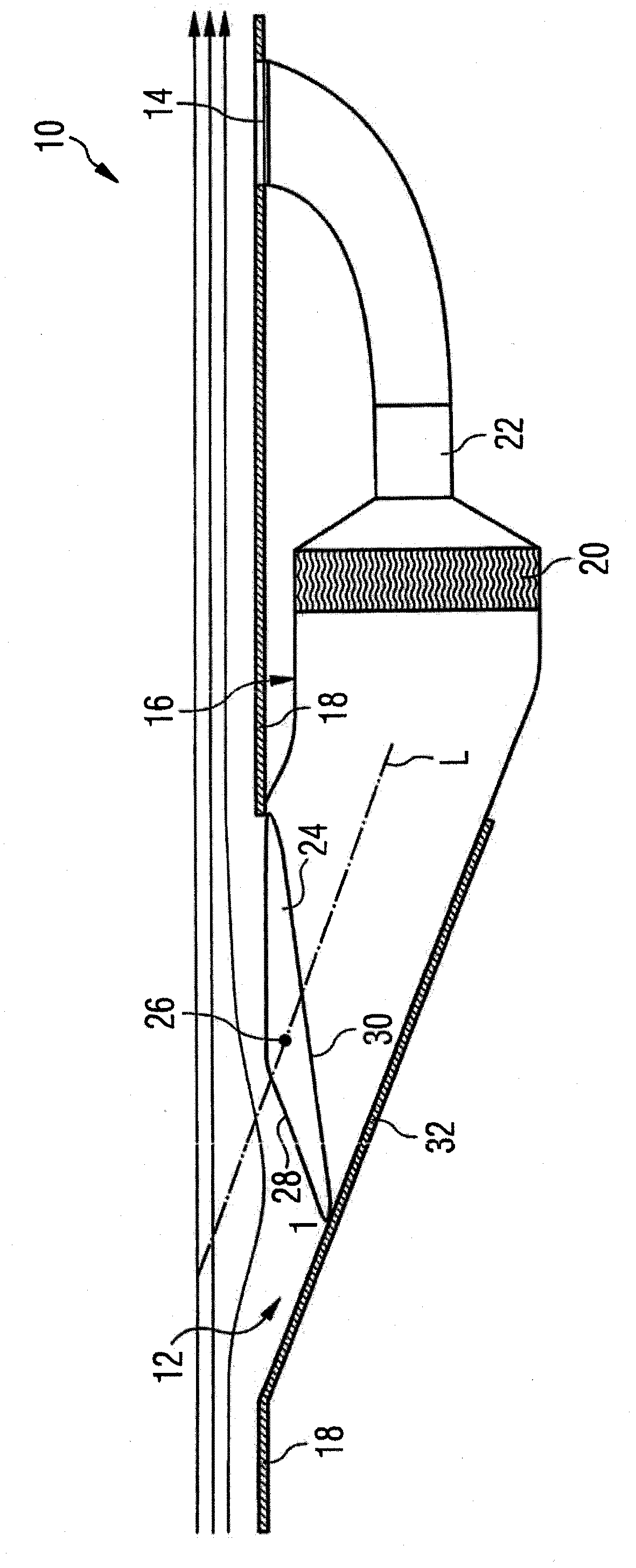 Air duct for supplying ambient air in an aircraft