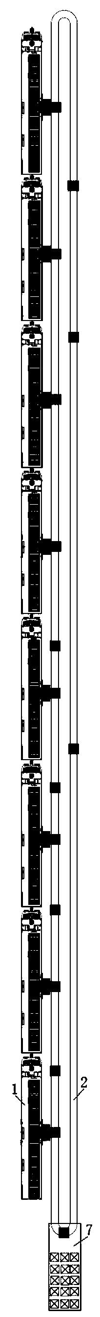 High-speed railway logistics platform loading and unloading system based on transitional lifting roller table