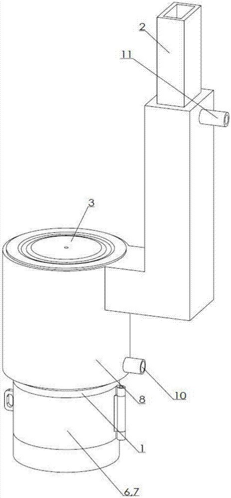 Multilayer biofuel heating furnace