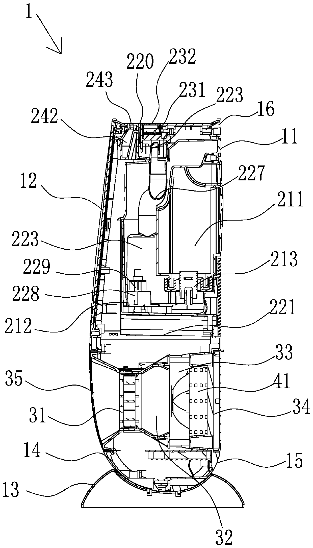 Disinfection heater simulating 3D simulating flames