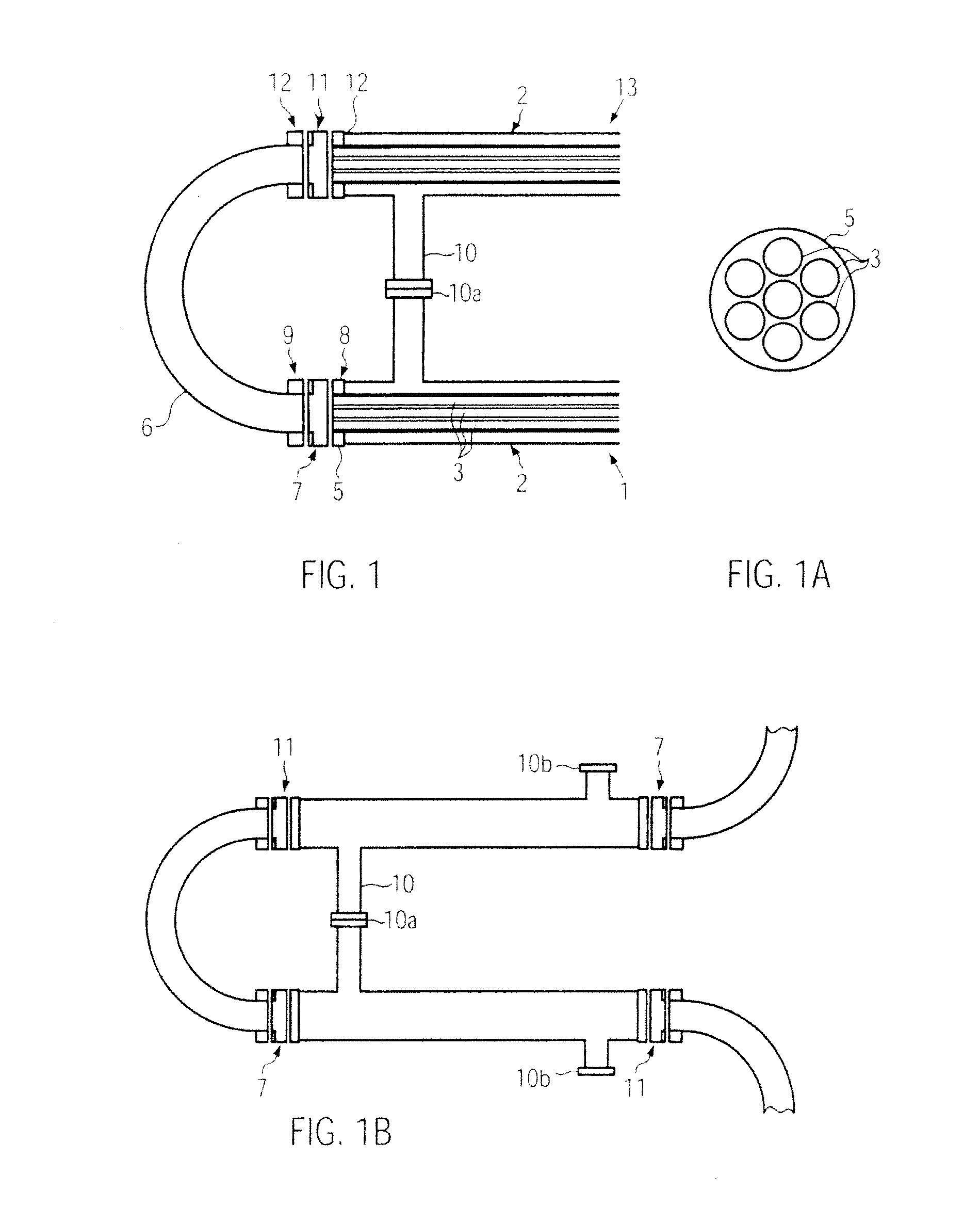 Connection element for tubular heat exchanger