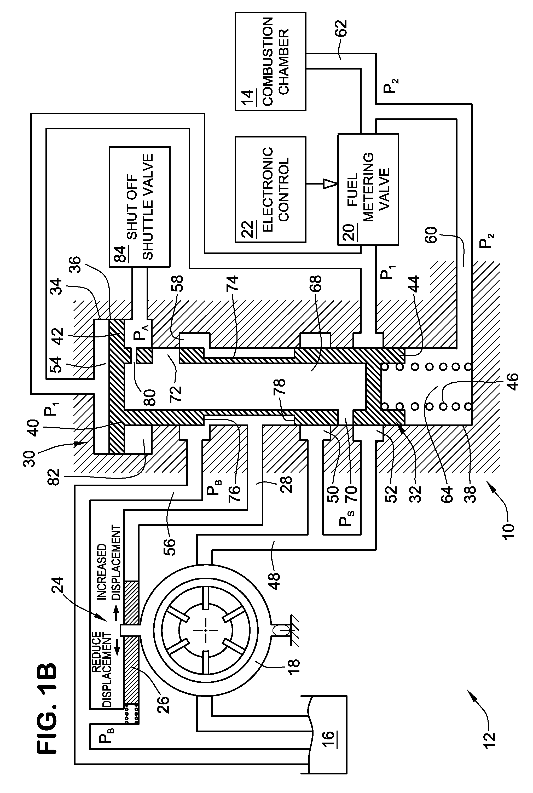 Flow compensated proportional bypass valve combined with a control valve