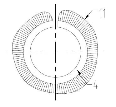 Piston ring radial pressure detection device and detection method thereof