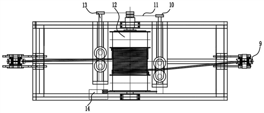 Double-well flexible roller oil pumping unit