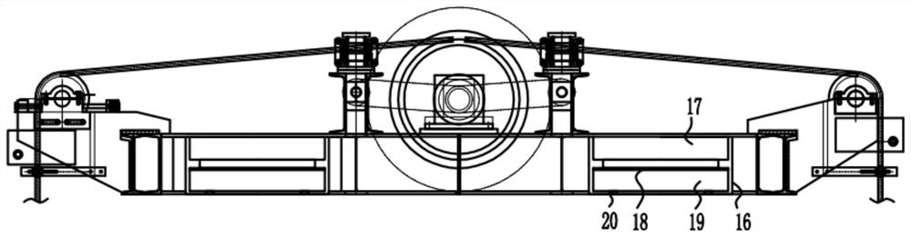 Double-well flexible roller oil pumping unit