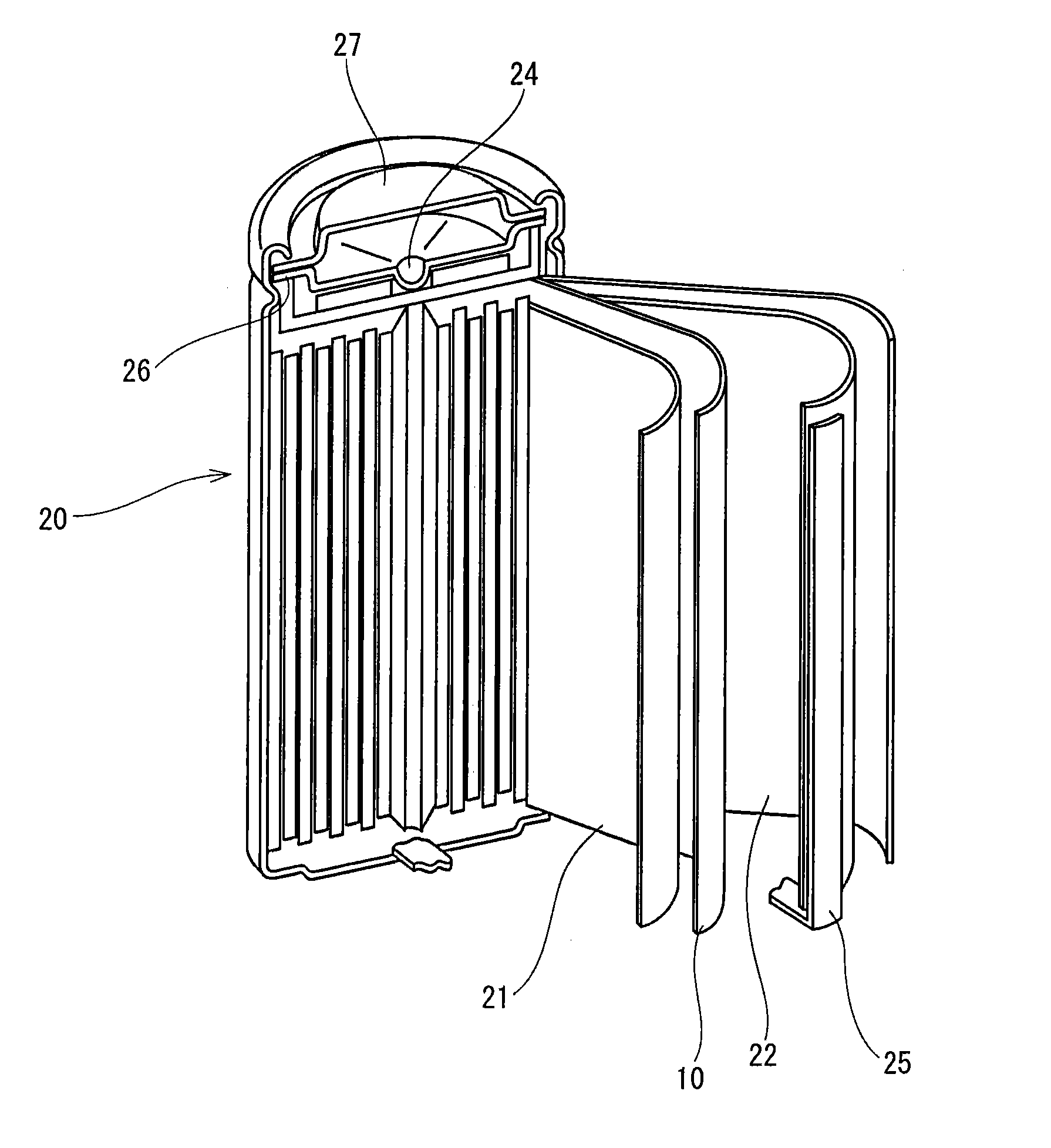 Laminated porous film, separator for battery, and battery