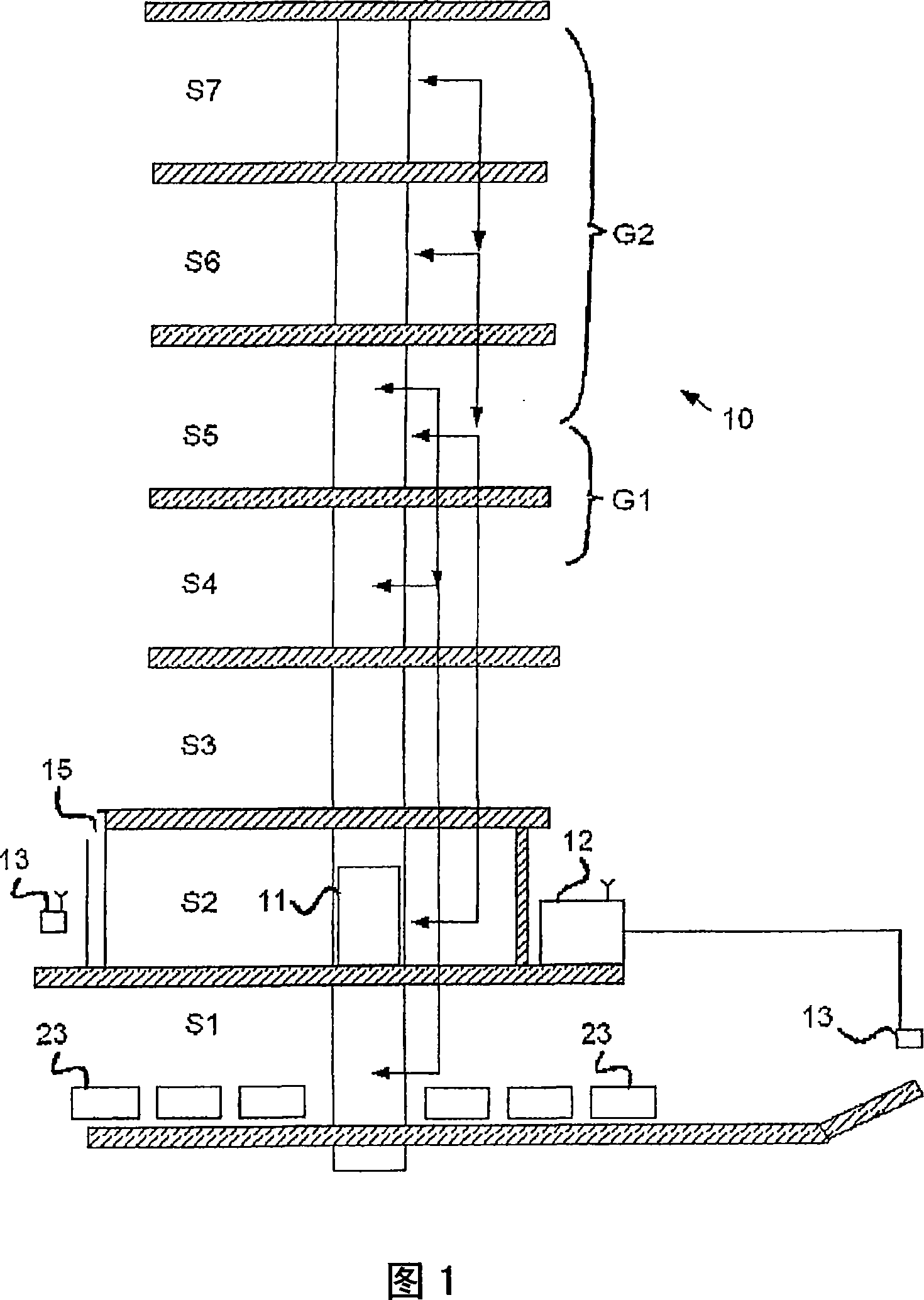 Method for transporting passengers in a building