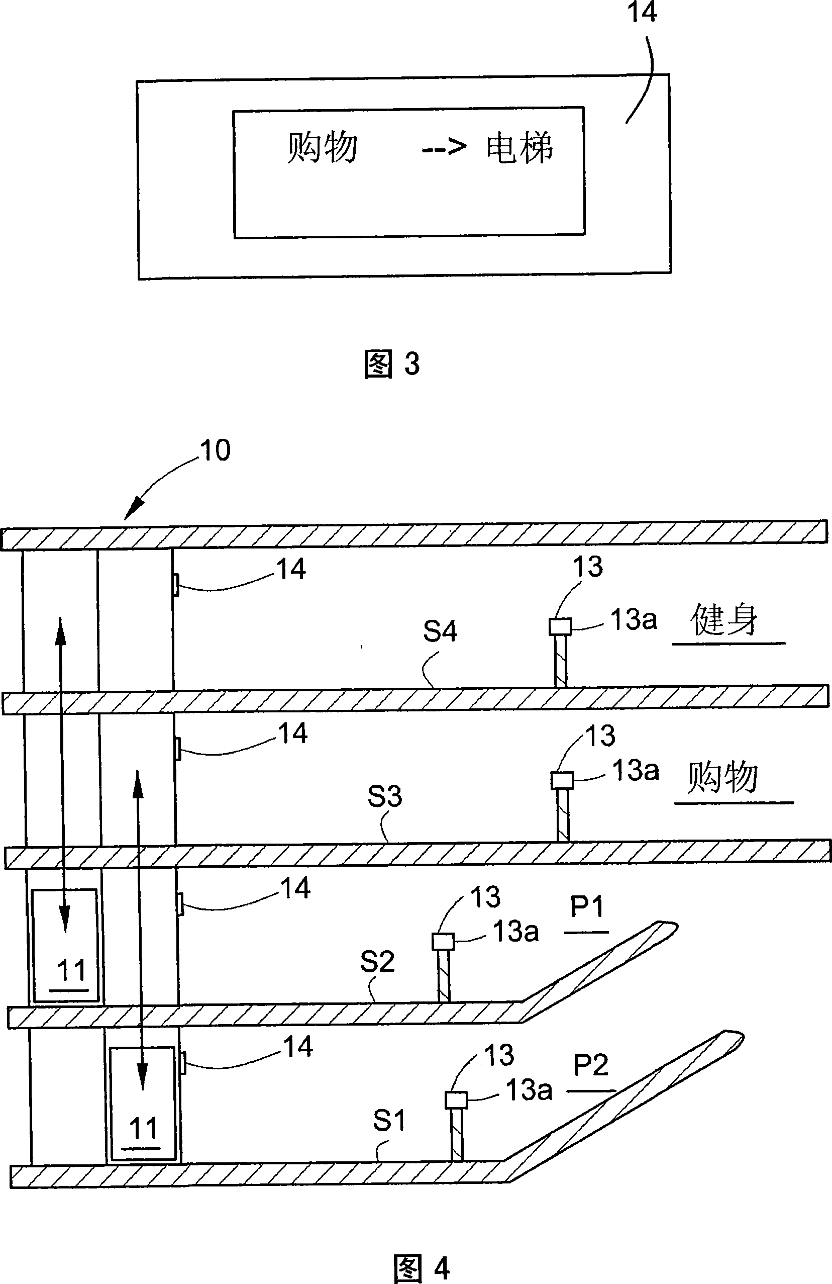 Method for transporting passengers in a building